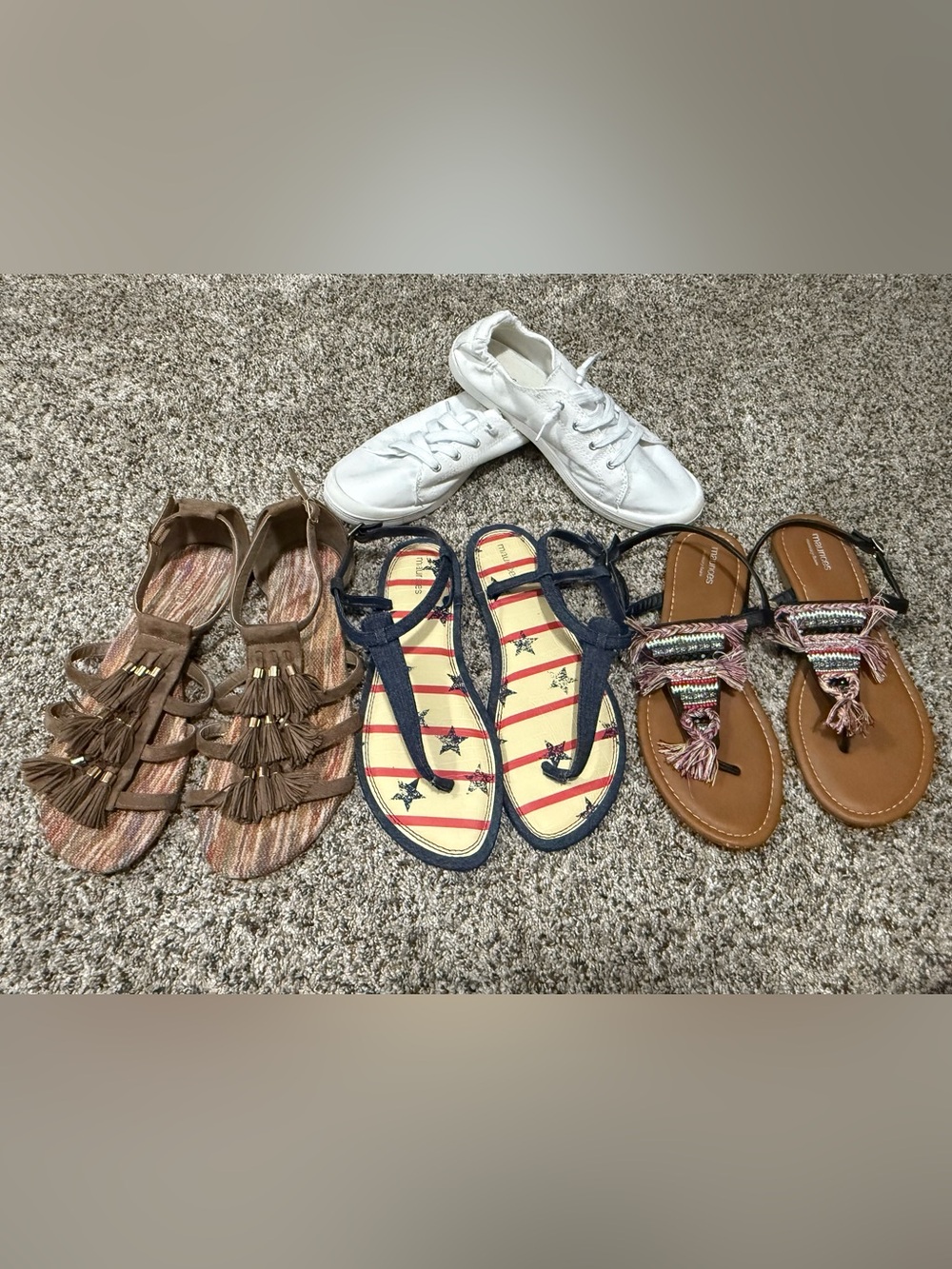 Maurice’s bundle of 4 pairs Sandals & Shoes $20 for ALL as a lot size 11